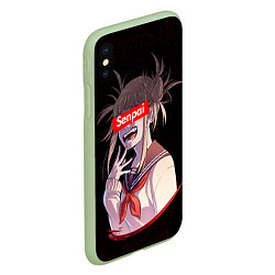 Чехол iPhone XS Max матовый Senpai My Hero Academia, цвет: 3D-салатовый — фото 2