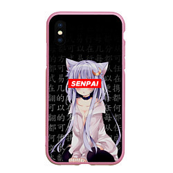 Чехол iPhone XS Max матовый SENPAI ANIME