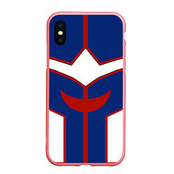 Чехол iPhone XS Max матовый ALL MIGHT MY HERO ACADEMIA MHA МОЯ ГЕРОЙСКАЯ АКАДЕ, цвет: 3D-баблгам