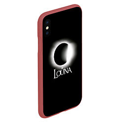 Чехол iPhone XS Max матовый Louna, цвет: 3D-красный — фото 2