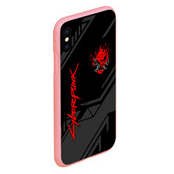 Чехол iPhone XS Max матовый Cyberpunk 2077: Grey Samurai, цвет: 3D-баблгам — фото 2