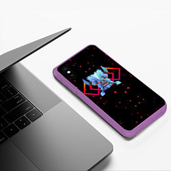 Чехол iPhone XS Max матовый Dota 2 - Spirit Breaker, цвет: 3D-фиолетовый — фото 2