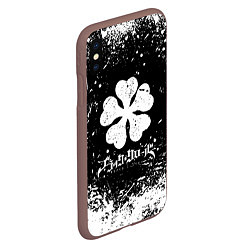 Чехол iPhone XS Max матовый ЧЁРНЫЙ КЛЕВЕР, цвет: 3D-коричневый — фото 2