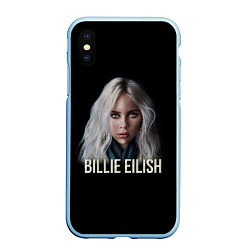 Чехол iPhone XS Max матовый BILLIE EILISH, цвет: 3D-голубой