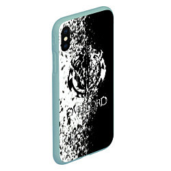 Чехол iPhone XS Max матовый Overlord, цвет: 3D-мятный — фото 2