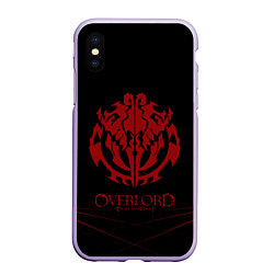 Чехол iPhone XS Max матовый Overlord, цвет: 3D-светло-сиреневый