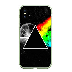 Чехол iPhone XS Max матовый PINK FLOYD, цвет: 3D-салатовый