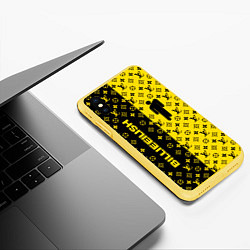 Чехол iPhone XS Max матовый BILLIE EILISH x LV Yellow, цвет: 3D-желтый — фото 2