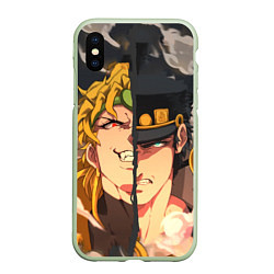 Чехол iPhone XS Max матовый Dio Brando x Jotaro