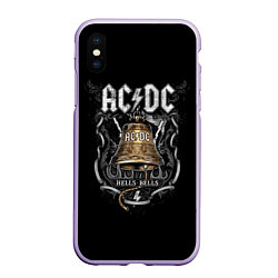 Чехол iPhone XS Max матовый ACDC - hells bells