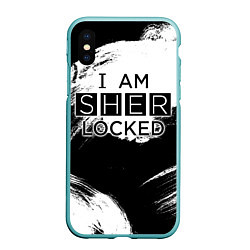 Чехол iPhone XS Max матовый Sherlock