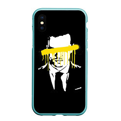 Чехол iPhone XS Max матовый Sherlock, цвет: 3D-мятный