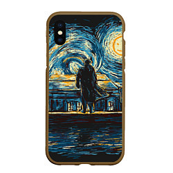 Чехол iPhone XS Max матовый Sherlock