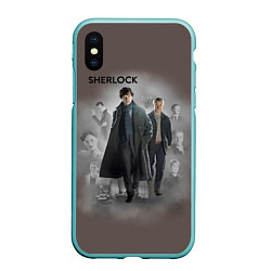 Чехол iPhone XS Max матовый Sherlock