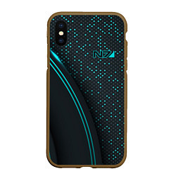 Чехол iPhone XS Max матовый Mass Effect N7