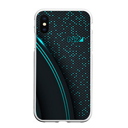 Чехол iPhone XS Max матовый Mass Effect N7