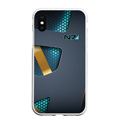 Чехол iPhone XS Max матовый Mass Effect N7