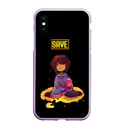 Чехол iPhone XS Max матовый UNDERTALE FRISK