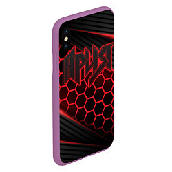 Чехол iPhone XS Max матовый Ария, цвет: 3D-фиолетовый — фото 2