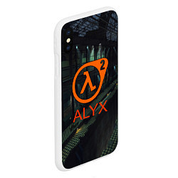 Чехол iPhone XS Max матовый Half-life 2 ALYX, цвет: 3D-белый — фото 2