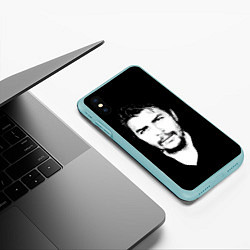 Чехол iPhone XS Max матовый Че Гевара, цвет: 3D-мятный — фото 2