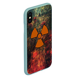 Чехол iPhone XS Max матовый СТАЛКЕР, цвет: 3D-мятный — фото 2