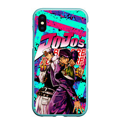 Чехол iPhone XS Max матовый Jojo, цвет: 3D-мятный