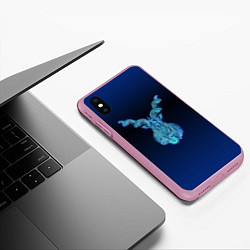 Чехол iPhone XS Max матовый Знаки Зодиака Козерог, цвет: 3D-розовый — фото 2