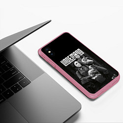 Чехол iPhone XS Max матовый Lindemann, цвет: 3D-малиновый — фото 2