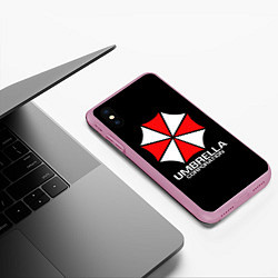 Чехол iPhone XS Max матовый UMBRELLA CORP, цвет: 3D-розовый — фото 2