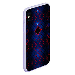 Чехол iPhone XS Max матовый Броня будущего, цвет: 3D-светло-сиреневый — фото 2