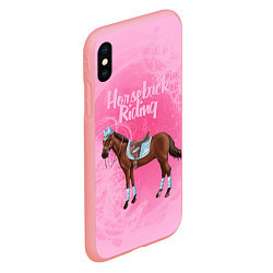 Чехол iPhone XS Max матовый Horseback Rading, цвет: 3D-баблгам — фото 2