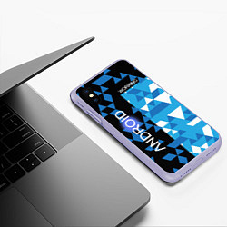 Чехол iPhone XS Max матовый Detroit:become, цвет: 3D-светло-сиреневый — фото 2