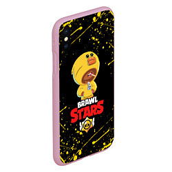 Чехол iPhone XS Max матовый BRAWL STARS SALLY LEON, цвет: 3D-розовый — фото 2