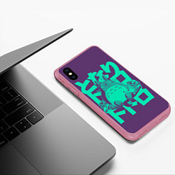 Чехол iPhone XS Max матовый Тоторо, цвет: 3D-малиновый — фото 2
