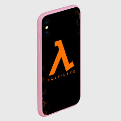 Чехол iPhone XS Max матовый HALF-LIFE, цвет: 3D-розовый — фото 2