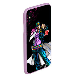 Чехол iPhone XS Max матовый JOJOS BIZARRE ADVENTURE, цвет: 3D-сиреневый — фото 2