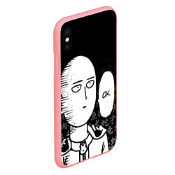 Чехол iPhone XS Max матовый ONE-PUNCH MAN, цвет: 3D-баблгам — фото 2