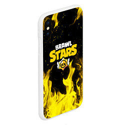 Чехол iPhone XS Max матовый BRAWL STARS, цвет: 3D-белый — фото 2