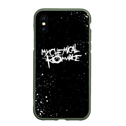 Чехол iPhone XS Max матовый My Chemical Romance, цвет: 3D-темно-зеленый