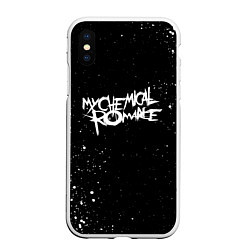 Чехол iPhone XS Max матовый My Chemical Romance, цвет: 3D-белый