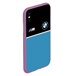 Чехол iPhone XS Max матовый BMW БМВ, цвет: 3D-фиолетовый — фото 2