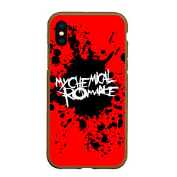 Чехол iPhone XS Max матовый MY CHEMICAL ROMANCE, цвет: 3D-коричневый