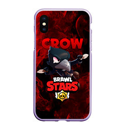 Чехол iPhone XS Max матовый BRAWL STARS CROW