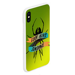 Чехол iPhone XS Max матовый Look alive sunshine, цвет: 3D-белый — фото 2