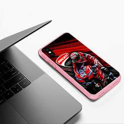Чехол iPhone XS Max матовый Andrea Dovizioso, цвет: 3D-баблгам — фото 2