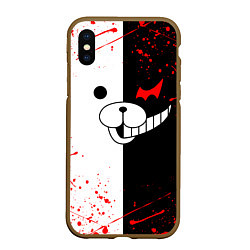 Чехол iPhone XS Max матовый MONOKUMA, цвет: 3D-коричневый