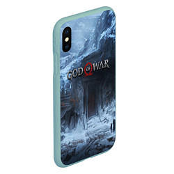 Чехол iPhone XS Max матовый GOD OF WAR, цвет: 3D-мятный — фото 2