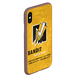 Чехол iPhone XS Max матовый Bandit R6s, цвет: 3D-коричневый — фото 2
