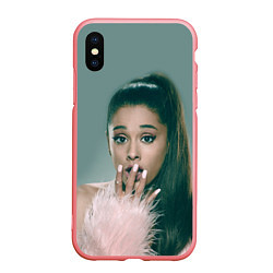 Чехол iPhone XS Max матовый Ariana Grande Ариана Гранде, цвет: 3D-баблгам